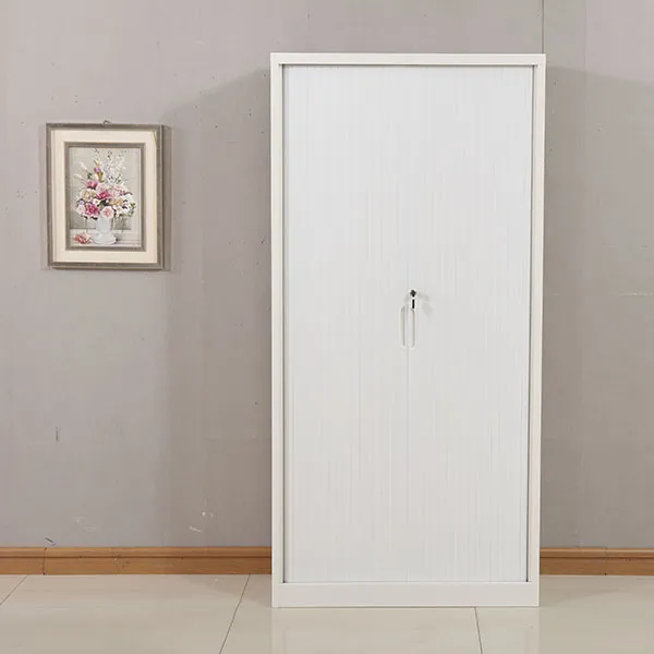 White Roll-up Door File Cabinet