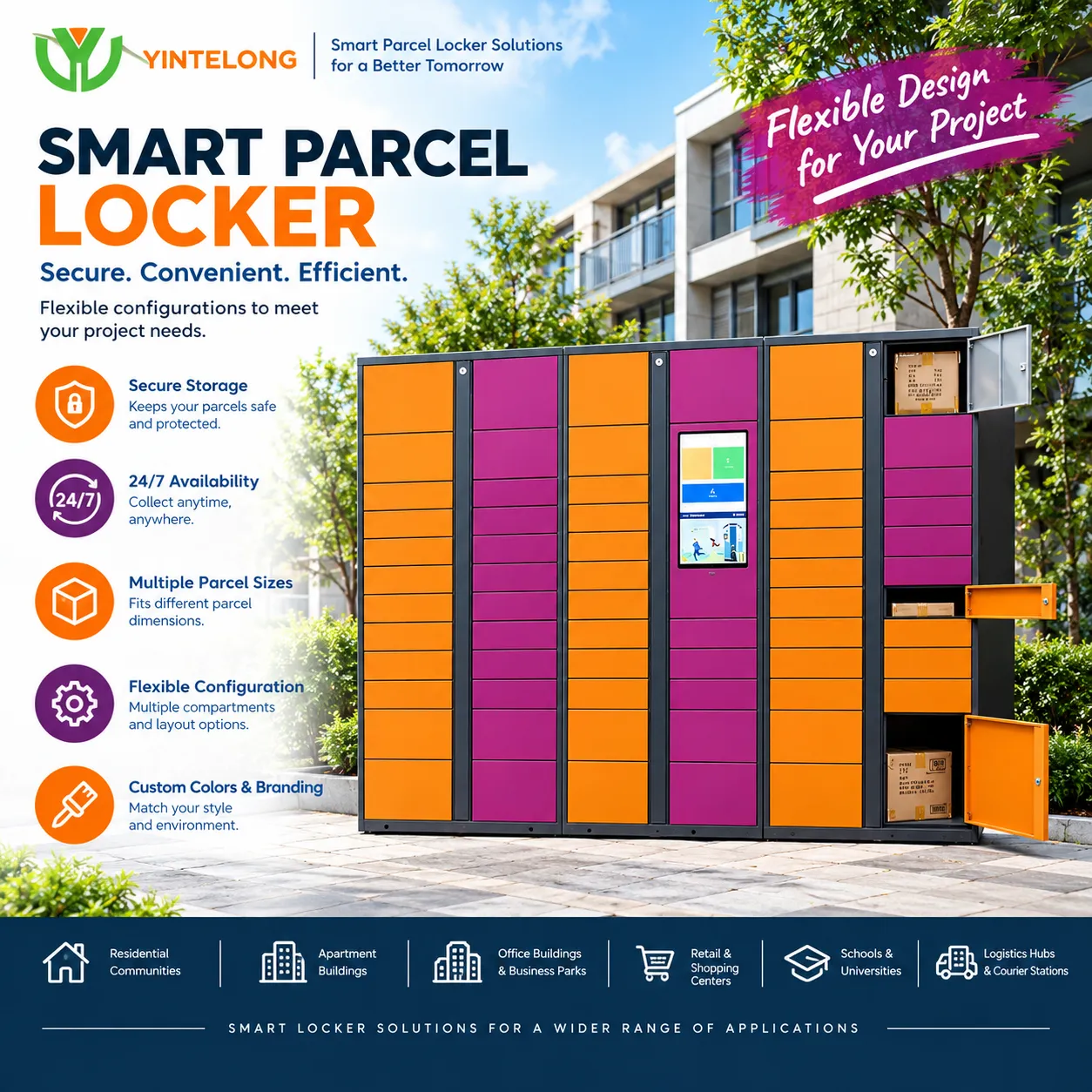 Custom Smart Parcel Locker Manufacturer | API/SDK
